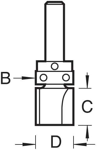 Trend Schablonenprofil 16,0 mm Durchmesser, schaftmontierte Lagerprofiler sind ideal für die Schablo