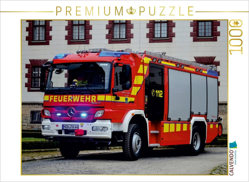 CALVENDO Puzzle Rosenbauer HLF 20 FF Meiningen 1000 Teile Lege-Grösse 64 x 48 cm Foto-Puzzle Bild vo