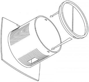 Ventilator/Lüfter/CATA E 100 GT/INKL RÜCKSCHLAGKLAPPE Rückschlagfolie Rückschlagventil/Timer/Nachlau