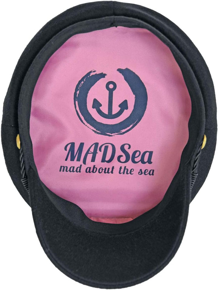 MADSea Unisex Elbsegler Gold Edition Tuch Schirmmütze S dunkelblau, S dunkelblau