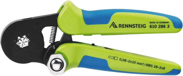 Rennsteig Aderendhülsencrimpzange PEW 8.286 (0, 08 – 16, 0 mm² / AWG 28 6, Abmessung 180 mm, ergonom