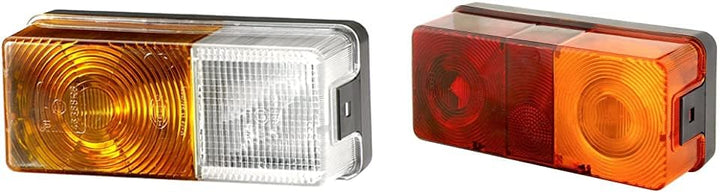 Hella 2BE 002 582-031 Blinkleuchte - 12V - Anbau - links/rechts & 2SD 002 582-021 Heckleuchte - rech