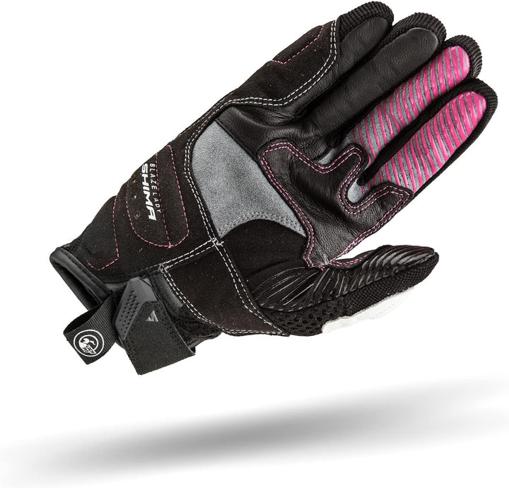 SHIMA Blaze Lady Motorradhandschuhe Damen - Belüftete, Sommer Handschuhe aus Mesh mit Knöchel und Fi
