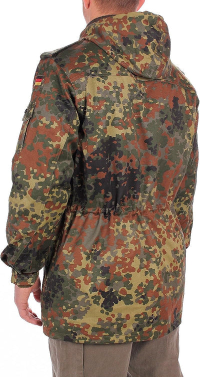 Mil-Tec Men's Bundeswehr Jacket with A Removabel Inner Jacket 50 Flecktarn, 50 Flecktarn