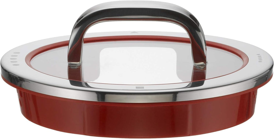 WMF Function 4 Topfdeckel 20 cm, Glasdeckel mit 4 Abgiessfunktionen, Glas, Silikon, Cromargan Edelst