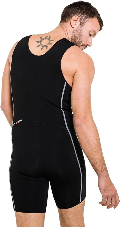 Cressi Base Layer Man 2.5mm - Tauchunterzieher Neopren 2.5mm, Schwarz, für Herren Shorts Vest XXL, S