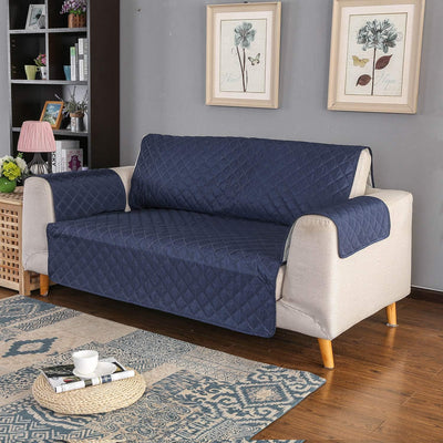 PETCUTE Sofabezug Sofaüberwurf Anti-Rutsch Sofa schonbezug wasserdichtes Sofabezüge 3 Sitzer Quilted