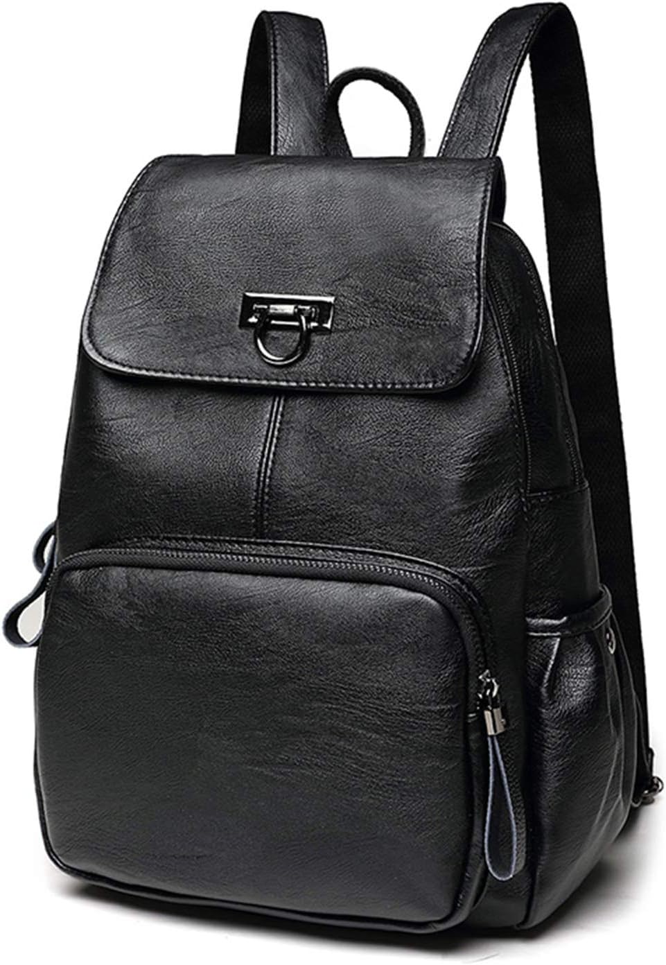 FANDARE Echtes Leder Rucksack Damen Stylisch Rucksäcke Wasserdicht Daypack Schultasche für Universit
