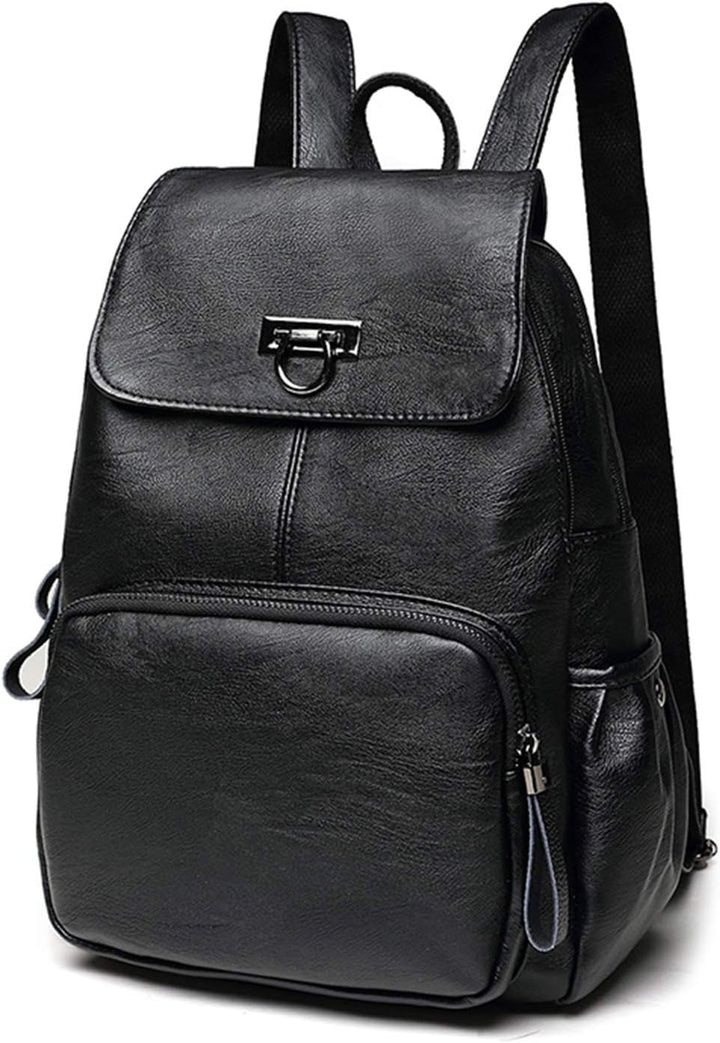 FANDARE Echtes Leder Rucksack Damen Stylisch Rucksäcke Wasserdicht Daypack Schultasche für Universit