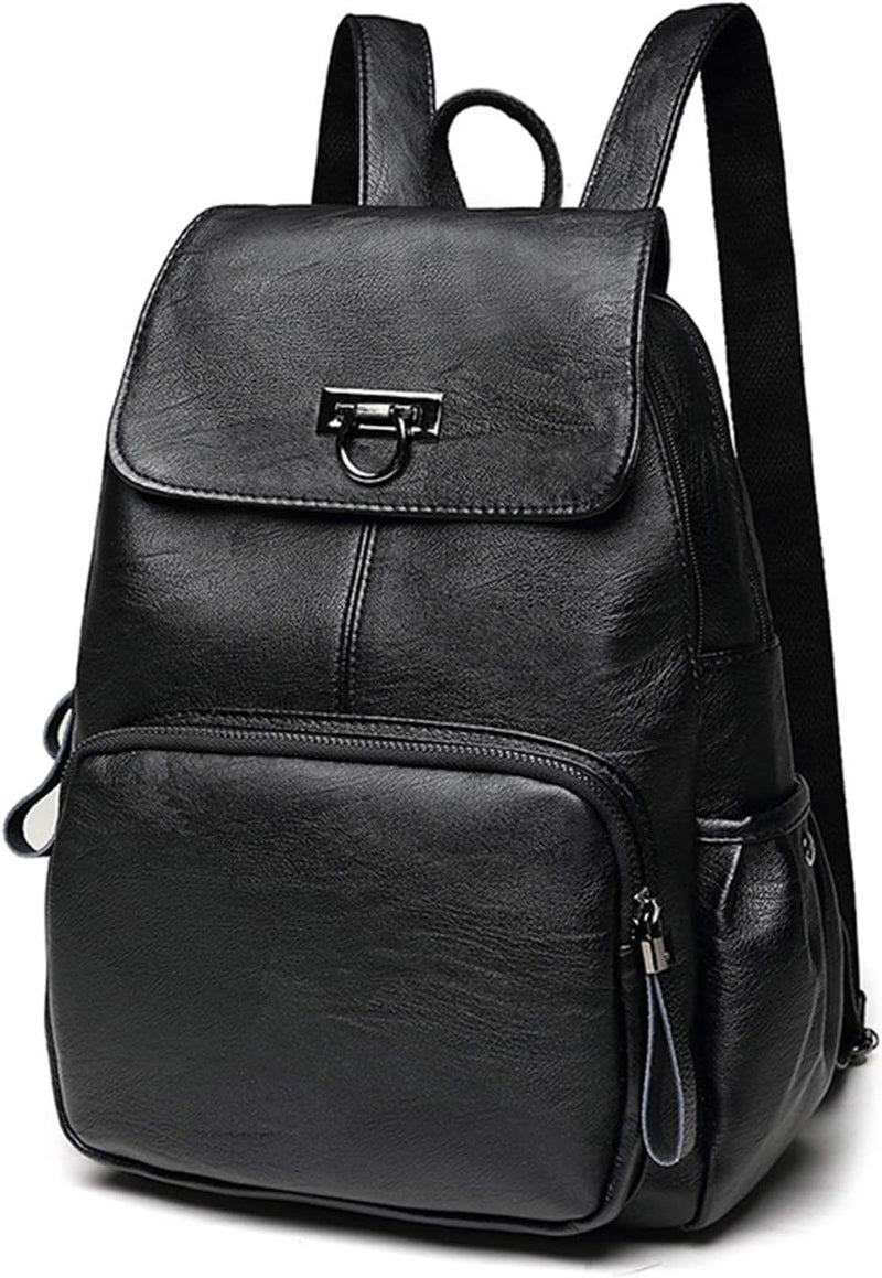 FANDARE Echtes Leder Rucksack Damen Stylisch Rucksäcke Wasserdicht Daypack Schultasche für Universit