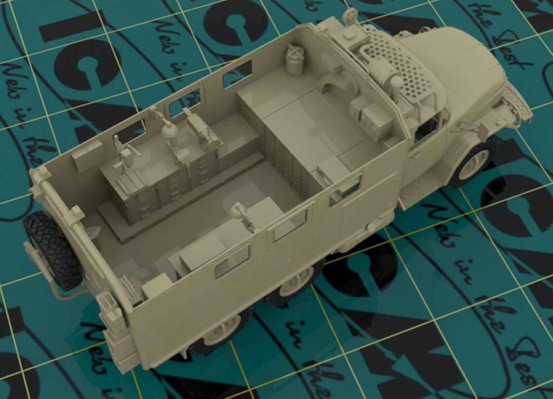 ICM 35520 Modellbausatz ZiL-131 MTO-at, Schwarz