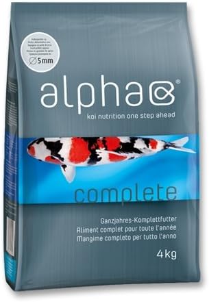 KOIFUTTER alpha complete - koinutrition one step ahead - Schwimmfutter Ganzjahresfutter für Koi, 4 k