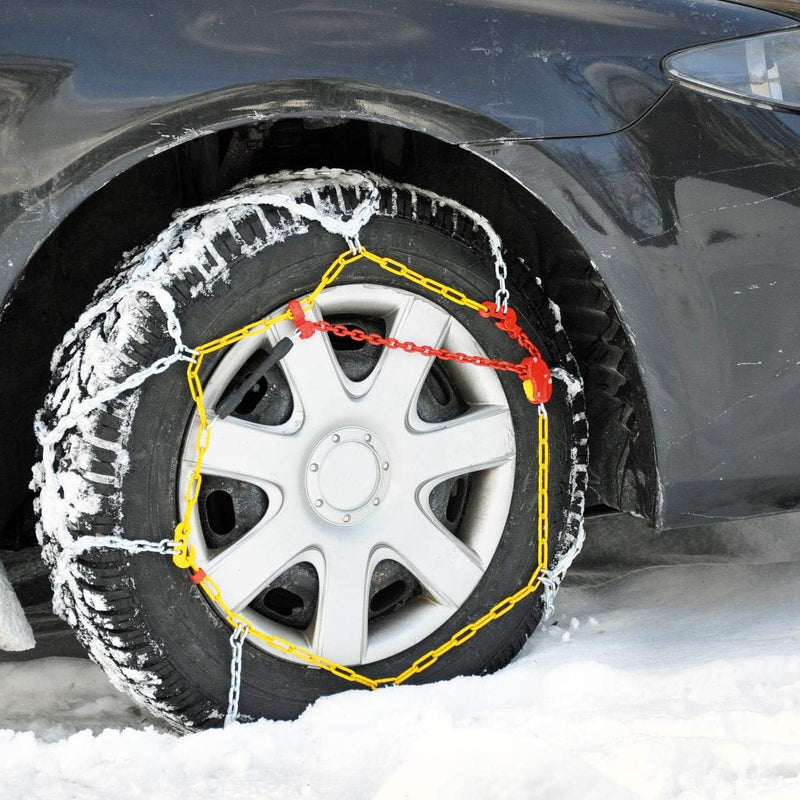 cartrend Schneeketten Auto Schneekette mit ÖNORM im Kunststoffkoffer, 2er-Set "Safety" Grösse 40, Gr