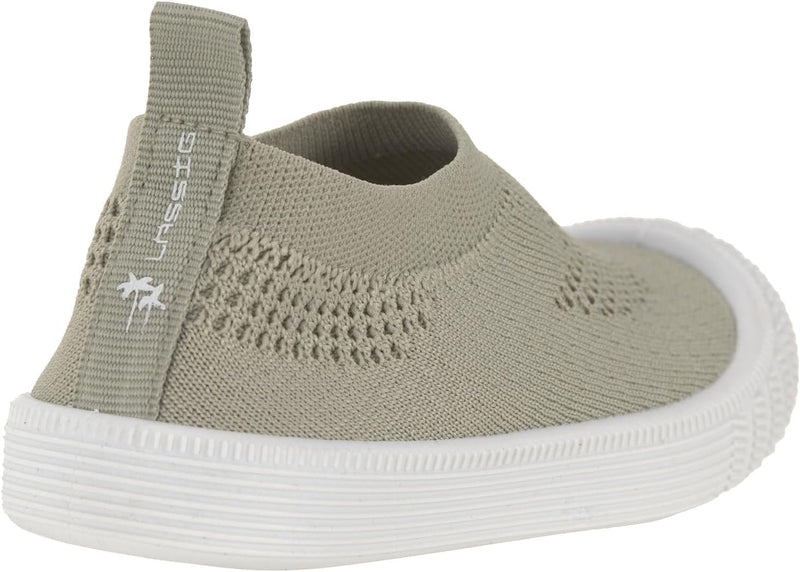 LÄSSIG Baby Kinder Sneaker Kinderschuhe zum hineinschlüpfen Antirutsch Sohle/Allround Sneaker Grün 1