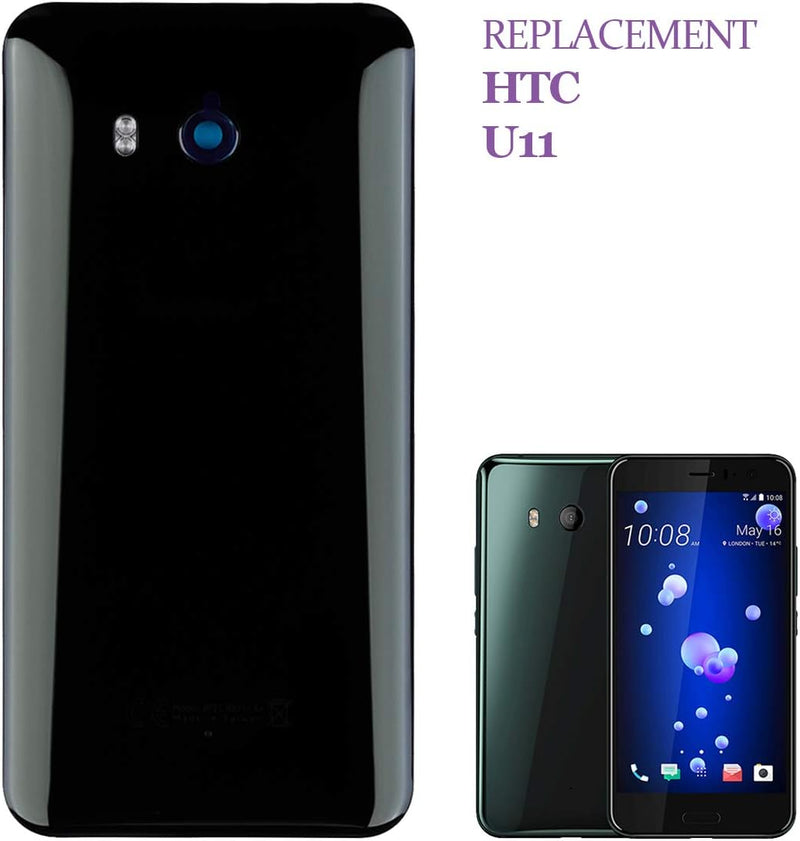 swark Akku Deckel Backcover Compatible with HTC U11 Schwarz Akkudeckel