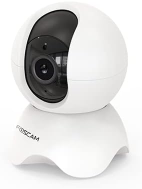Foscam X3 IP-Kamera, 3MP, WiFi/LAN, P/T Sicherheit mit menschlicher Erkennung AI, kompatibel mit Ale