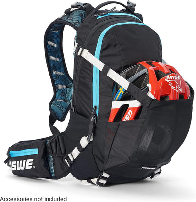 USWE Flow Rucksack mit Rückenprotektor, für Fahrrad, Mountainbike, MTB und E-MTB Flow 16 blau, Flow