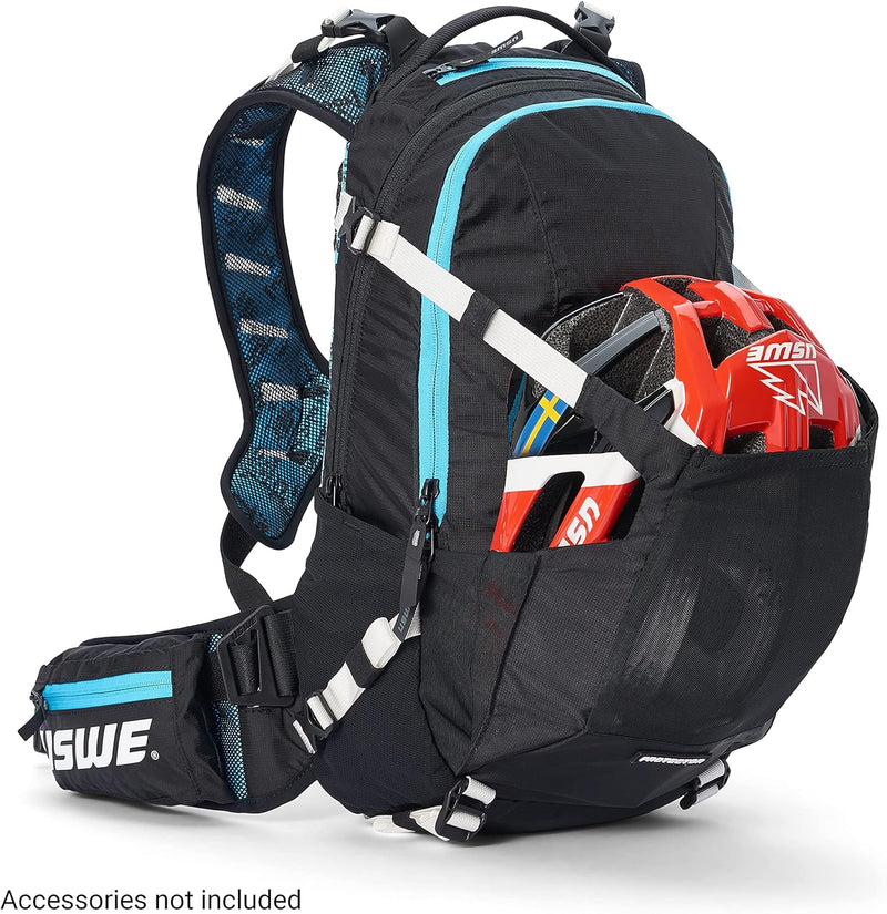 USWE Flow Rucksack mit Rückenprotektor, für Fahrrad, Mountainbike, MTB und E-MTB Flow 16 blau, Flow