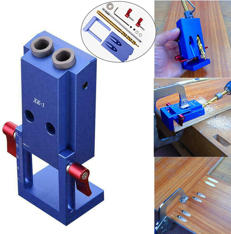 Tischlerset für Taschenlöcher, Schrauben, Vorrichtungen, Dübel aus Aluminiumlegierung, schräge Bohrf