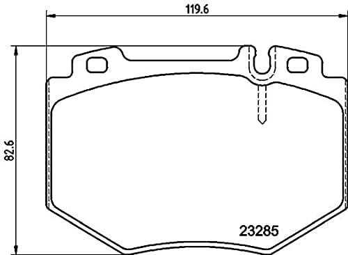 HELLA PAGID 8DB 355 011-831 Bremsbelagsatz - T1497 - Dicke/Stärke: 17.3mm - Bremssystem: Brembo - fü