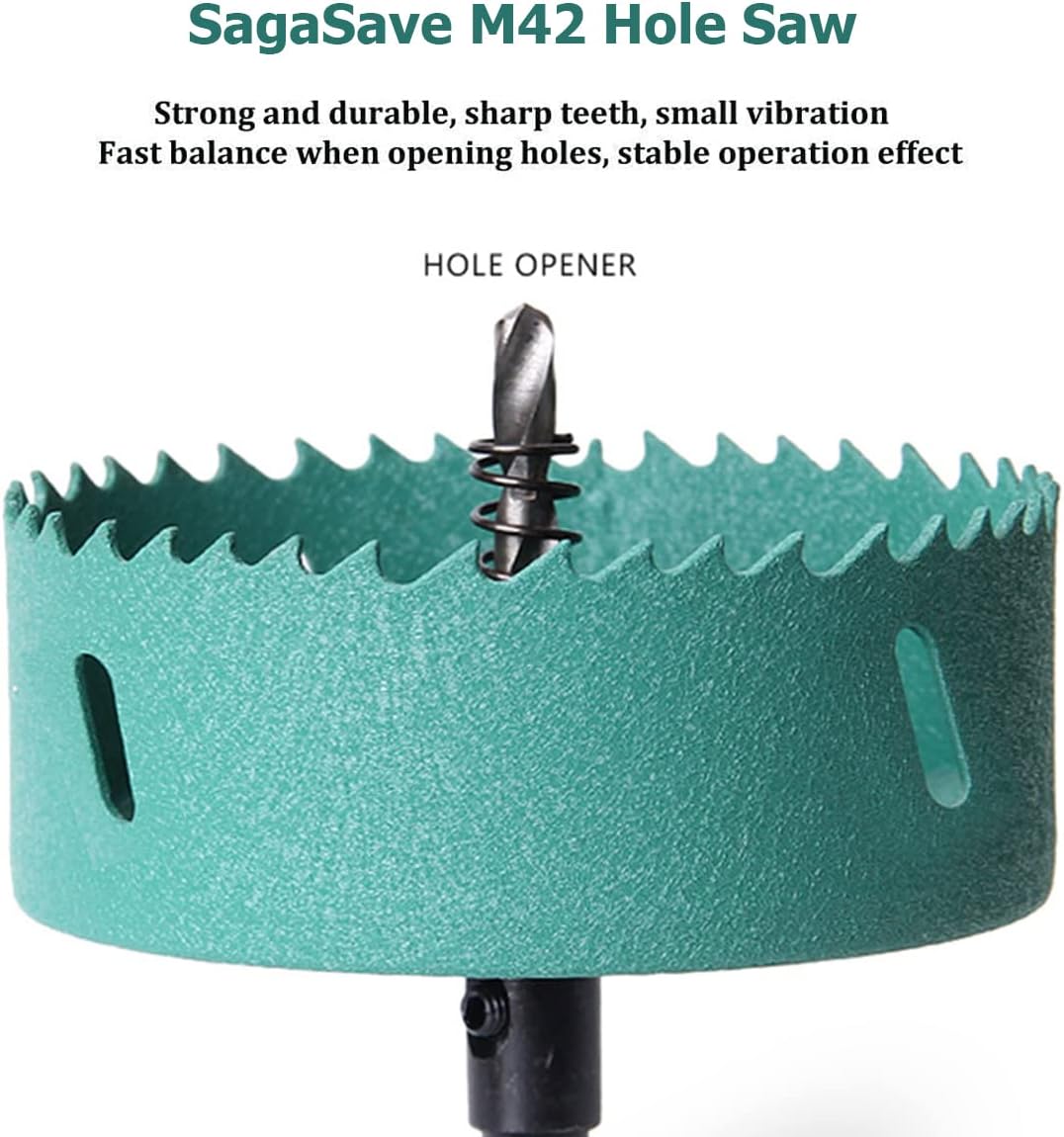 SagaSave 200 mm Bi-Metall Lochsäge mit Maislochbohrung, Lochschneider, robuster Lochschneider für Ho