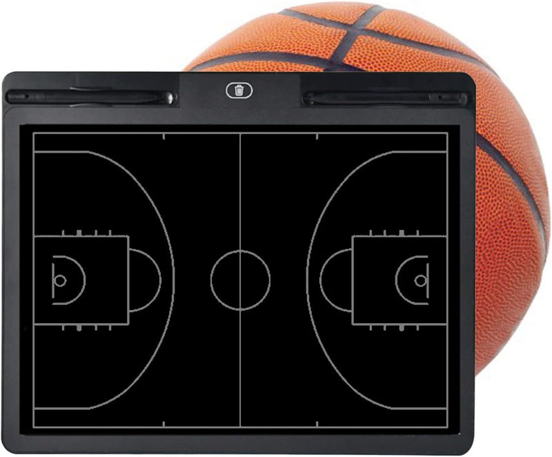 JasCherry Elektronisches Taktiktafel Basketball, LCD Coaches Taktiktafel Digital mit Aktualisiert Fl