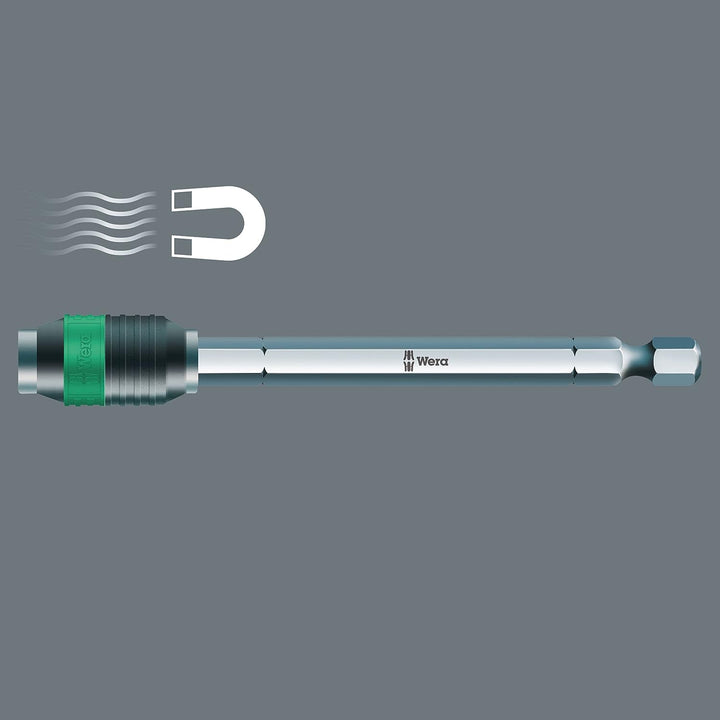 Wera 817 R SB Bits-Handhalter mit Rapidaptor Schnellwechselfutter, 1/4 Zoll x 133 mm, 05073541001 13