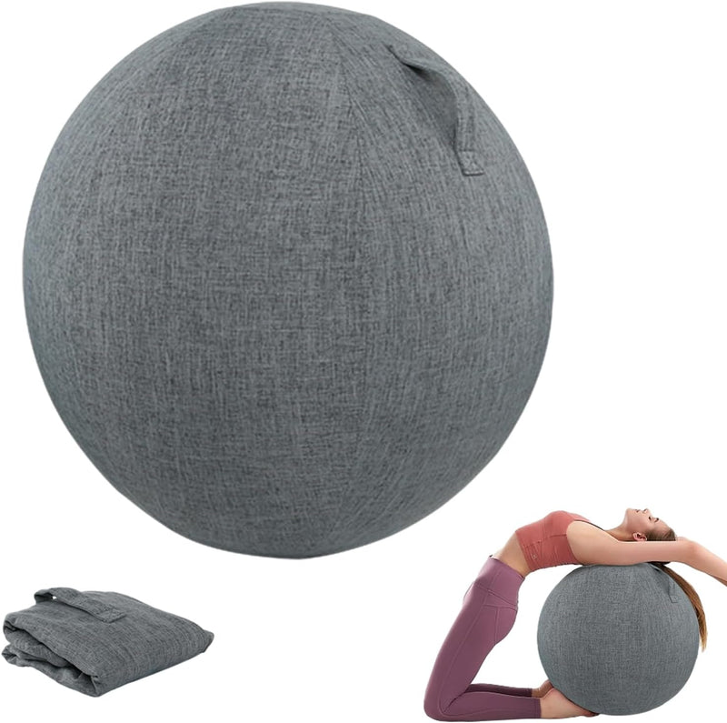 CISSIYOG Stuhlhussen für Sitzball 65cm Ø, Schutzhülle für Gymnastikball, Yoga Ball Abdeckung,Balance