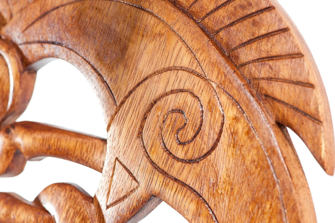 Windalf Celtic Wandbild EPONA 25 cm Keltisches Pferd Holzbild Gesschnitzes Ornament Wandrelief Handa