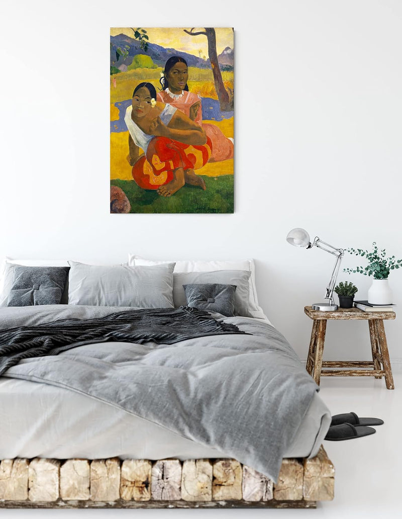 Paul Gauguin - Nafea Faa Ipoipo als Leinwandbild / Grösse: 120x80 cm / Wandbild / Kunstdruck / ferti