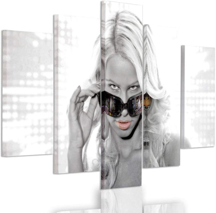 Feeby. Leinwandbild - 5 Teile - Bilder, Wand Bild, Wandbilder, Kunstdruck XXL, 5-Teilig, Typ A, 100x