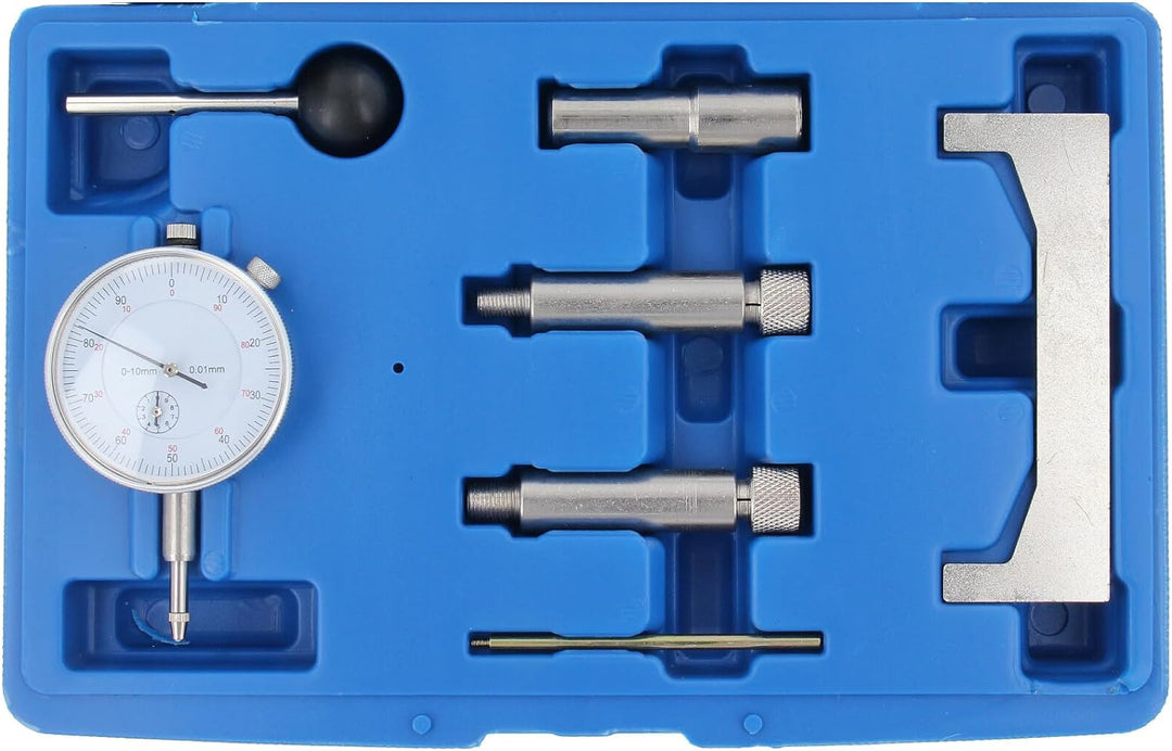 Einspritzpumpe Einstellwerkzeug Einstellen Messuhr Förderbeginn Dieselpumpe 7-teilig