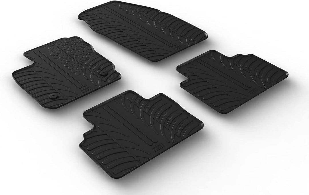 Gledring Satz Gummimatten kompatibel mit Ford Tourneo Courier Kombi/Passenger 2014- & Facelift 2018-