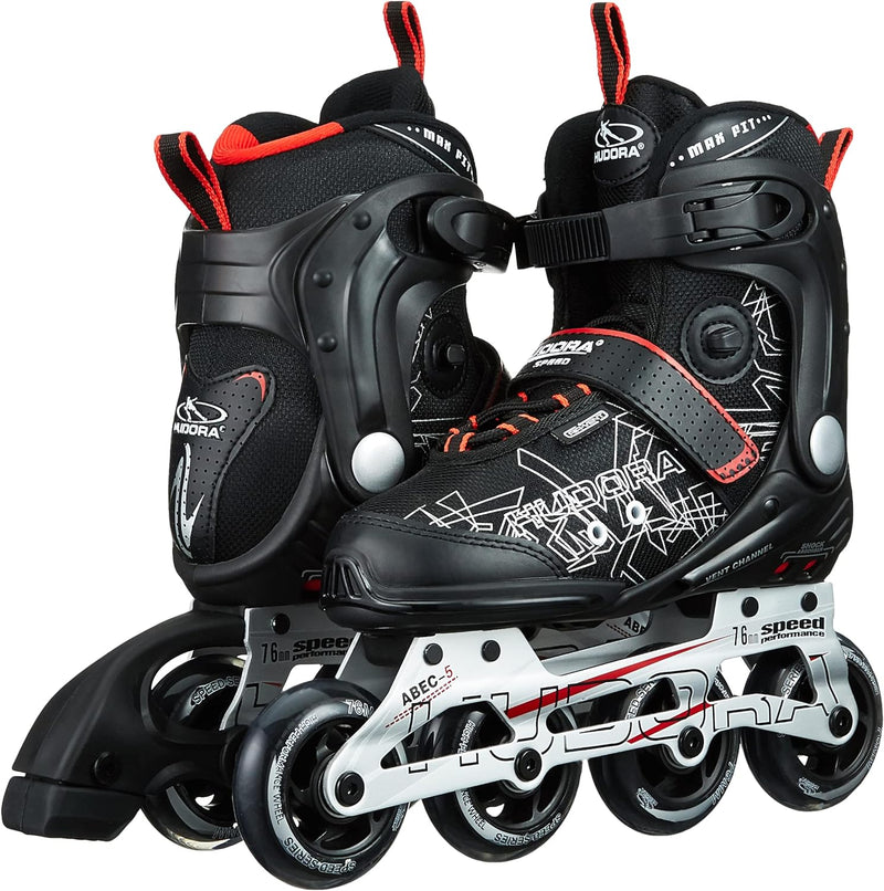 HUDORA Inliner Inline-Skates RX-23 36 Schwarz/Rot, 36 Schwarz/Rot