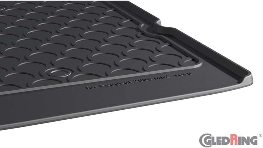 Gledring Rubbasol (Gummi) Kofferraumwanne kompatibel mit Peugeot 2008 II 2020- (Höhe variabele Ladeb