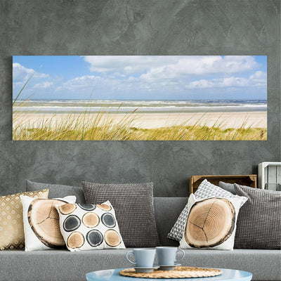 Bilderwelten Leinwandbild - An der Nordseeküste - Panorama Quer, 40cm x 120cm, 40cm x 120cm