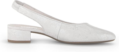 Gabor Damen Slingpumps, Frauen Absatzschuhe 38 EU Weiss Ice, 38 EU Weiss Ice