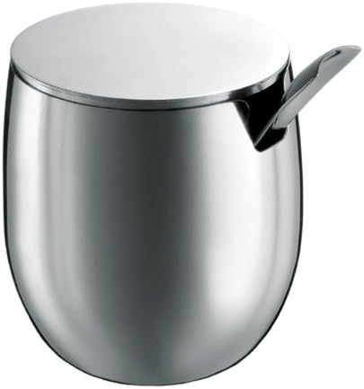 Bodum COLUMBIA Zucker- und Milch-Set (Edelstahl, Milchkännchen, Zuckerdose) glänzend, Shiny, Shiny