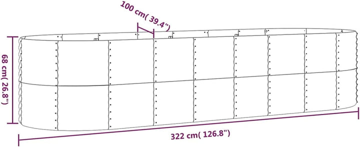 Tidyard Pflanzkübel Pflanzgefäss Hochbeet Blumenkasten Blumenkübel Pflanzkasten Pflanzbeet Blumenbee