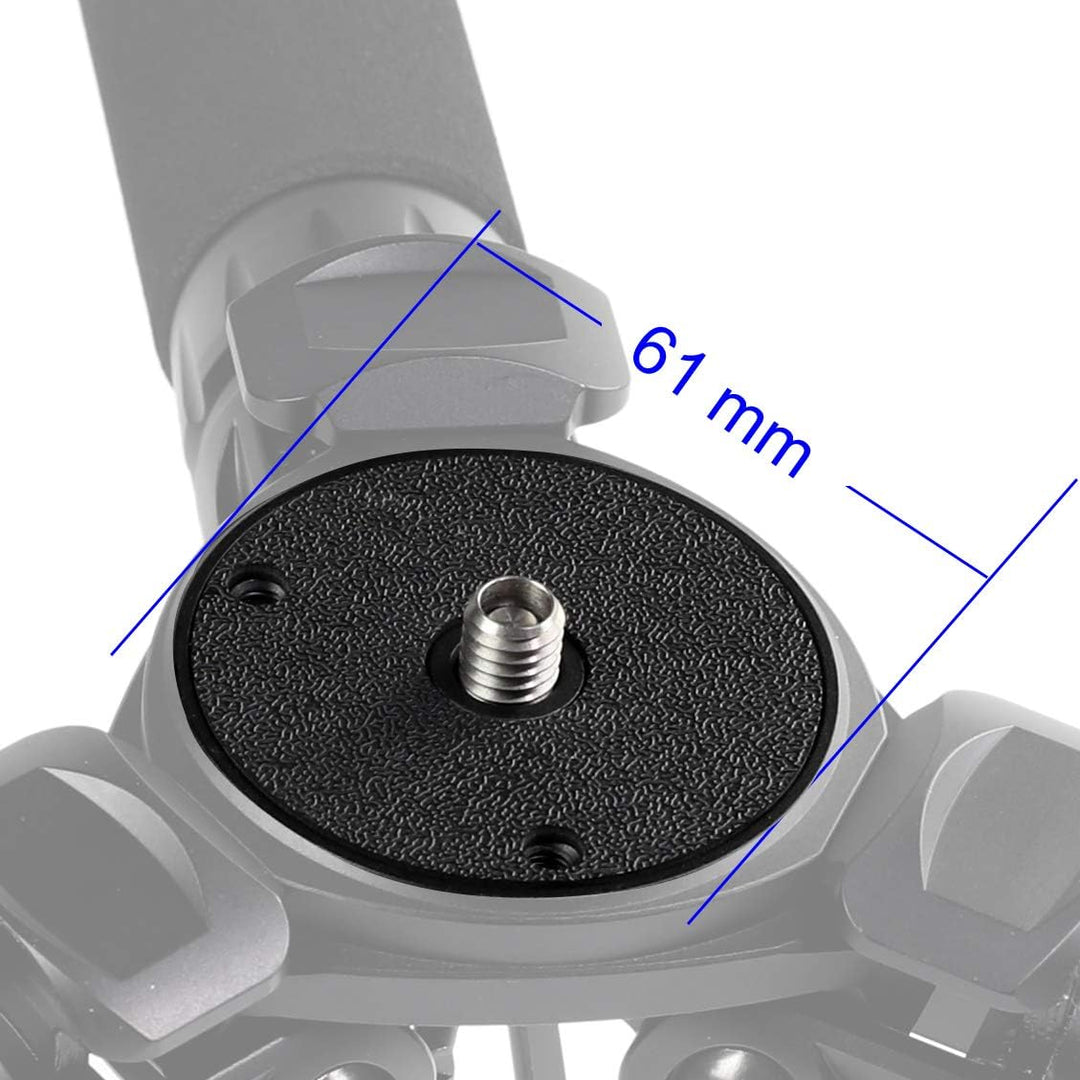 TINKTEEK Pyramid Carbon Stativ Tragkraft 20KG 10 Lagen Kohlenstofffaser, Kugelkopf Nicht enthalten