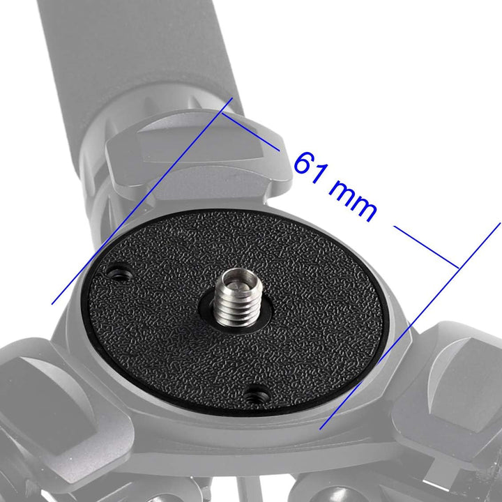 TINKTEEK Pyramid Carbon Stativ Tragkraft 20KG 10 Lagen Kohlenstofffaser, Kugelkopf Nicht enthalten