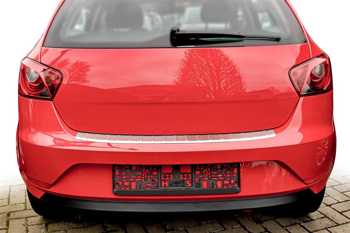 Ladekantenschutz Edelstahl MATT kompatibel für SEAT IBIZA 4trg | 2012-2017 | mit Abkantung | premium