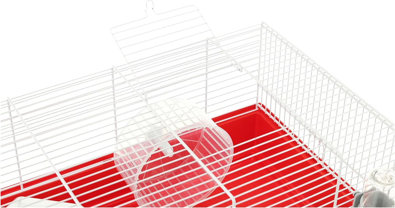 Ferplast Hamsterkäfig, Nagerkäfig CRICETI 9, Kleintierkäfig, Hamsterzubehör inklusive, 46 x 29,5 x h