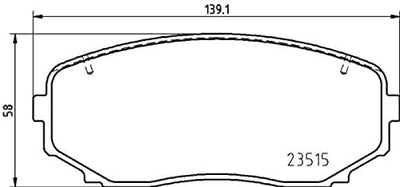 Bremsbeläge Vorne von Brembo mit Zubehör (P 54 060) Bremsbelagsatz Bremsanlage Scheibenbremsbelagsat