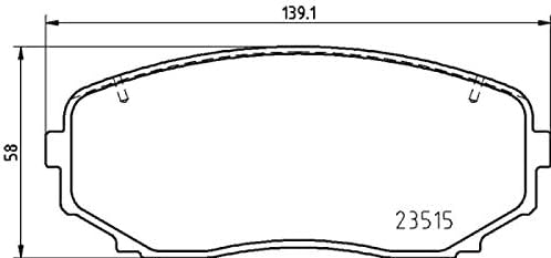 Bremsbeläge Vorne von Brembo mit Zubehör (P 54 060) Bremsbelagsatz Bremsanlage Scheibenbremsbelagsat