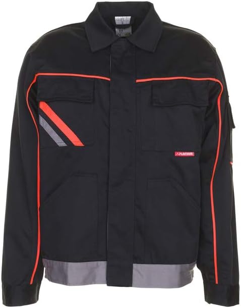 Planam Grösse 68 Herren Visline V2 Bundjacke schwarz orange zink Modell 2481