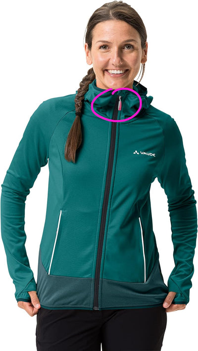 VAUDE Damen Women's Tekoa Fleece Jacket Ii Jacke 36 wave, 36 wave