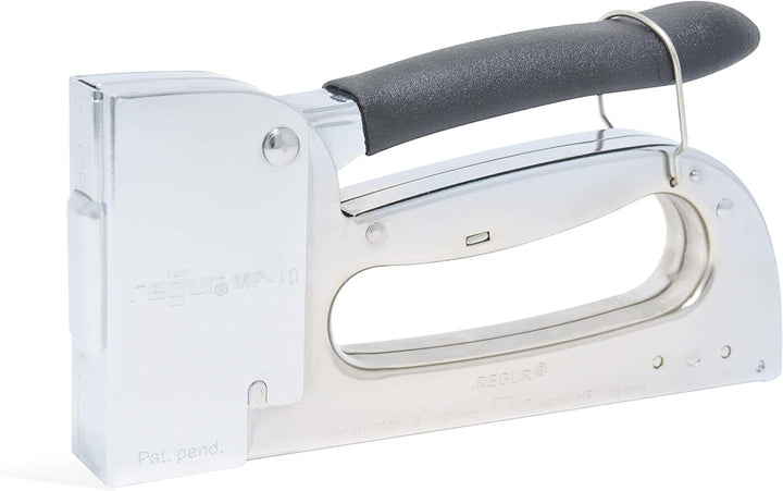 REGUR MP-10 TwinFix Handtacker - präziser Profi-Tacker zur Befestigung von Stoffen, Polsterarbeiten,