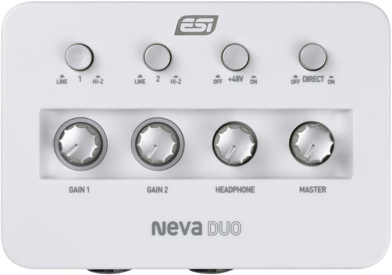 ESI NEVA Duo 2-Kanal USB Audio-Interface + keepdrum Kopfhörer