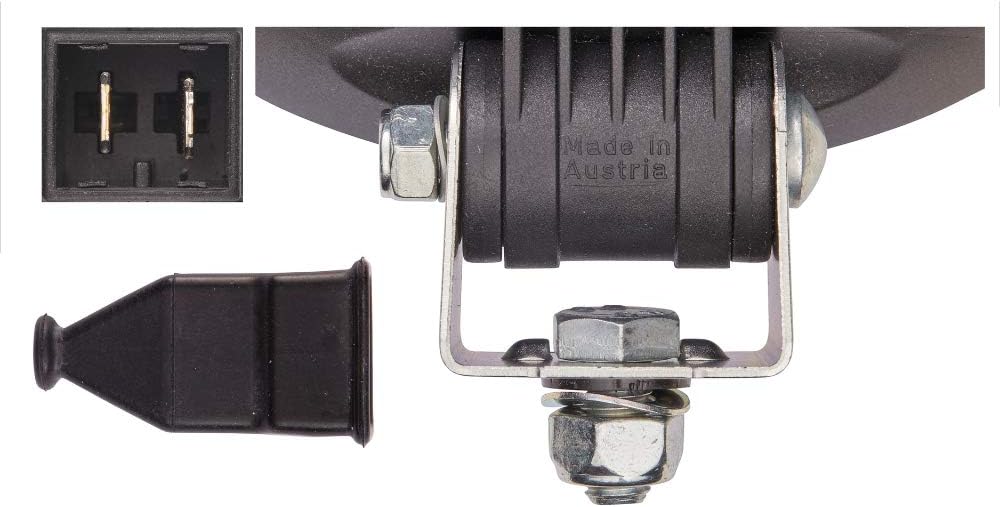 HELLA - Halogen-Arbeitsscheinwerfer - Oval 100 - 12V - Anbau - stehend - weitreichende Ausleuchtung